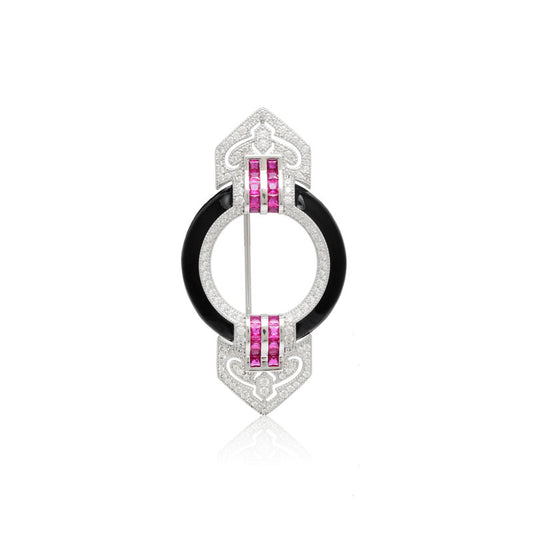 Art Deco Silver Brooch