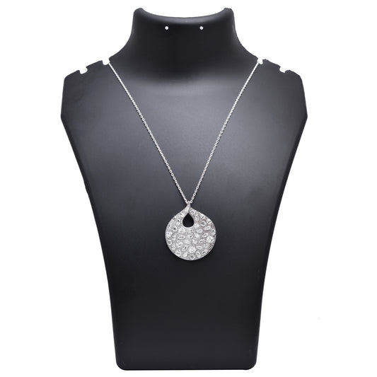 Teardrop Radiance Pendant in 925 Sterling Silver