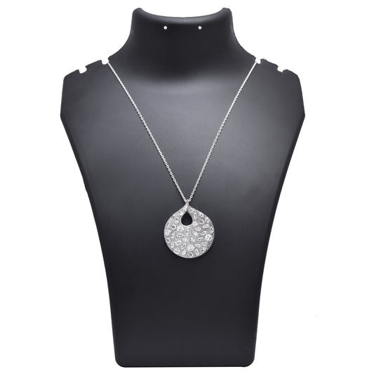 Teardrop Radiance Pendant in 925 Sterling Silver