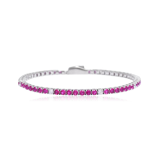 Classic Pink Tennis Bracelet
