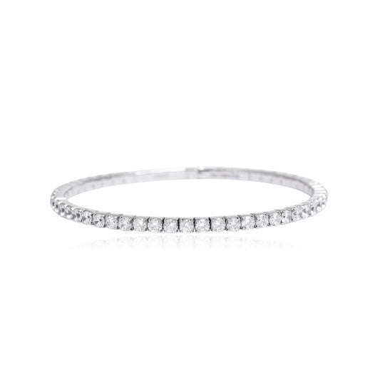 Solitare Stone Bangle Bracelet
