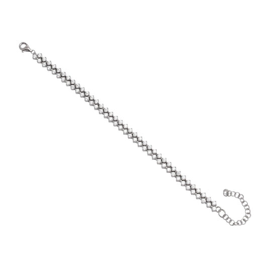 Classic Shine Chevron Tennis Bracelet
