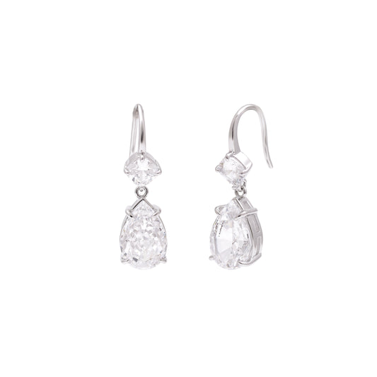 Classic Shine Pear Drop Earrings