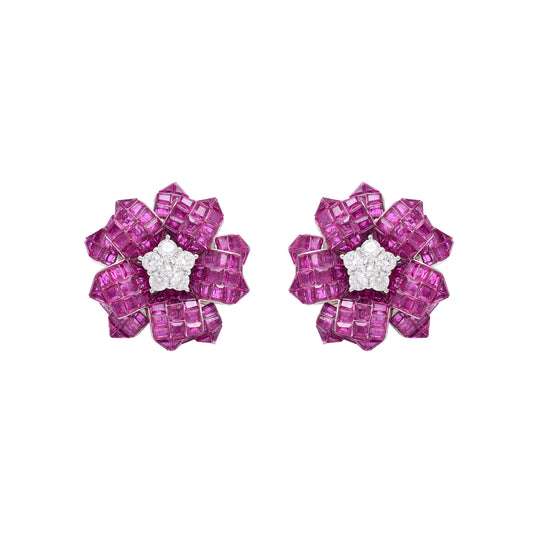 Bloom Petal Sterling Silver Earrings