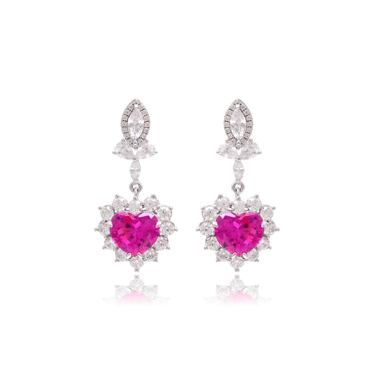 Romantic Heart-Shaped Pink Stone