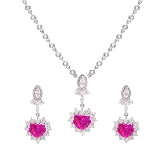 Romantic Heart-Shaped Pink Stone