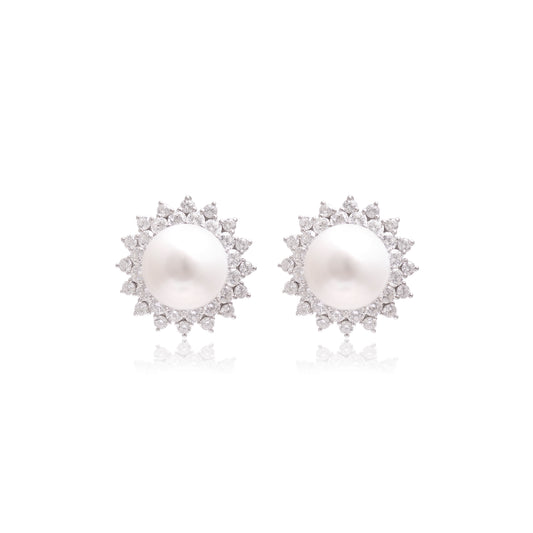 Pearl Radiance Sterling Silver Pendant Set