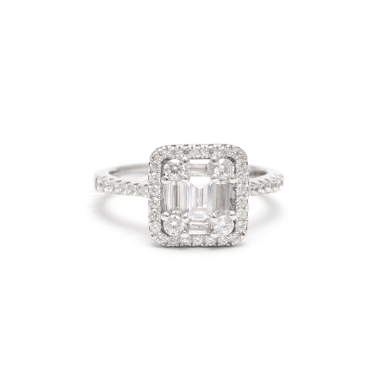 Engagement Ring 925 Sterling Silver