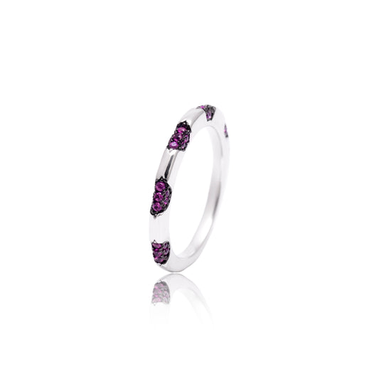 Dainty CZ Band Ring 925 Sterling Silver