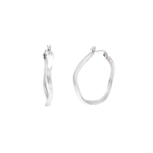 Silver Hoop Earring