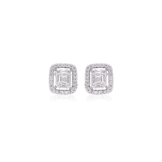 Timeless White Gold Elegance Studs