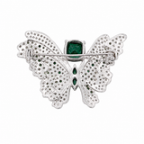 Designer Emerald Butterfly Pin