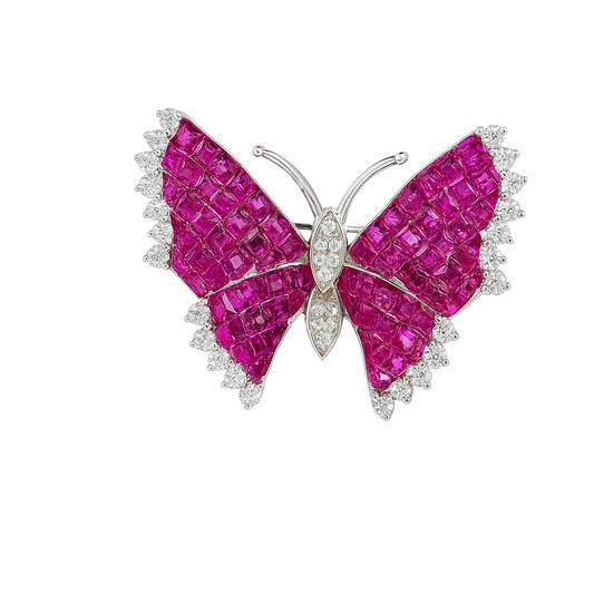 Butterfly Grace Sterling Silver Brooch