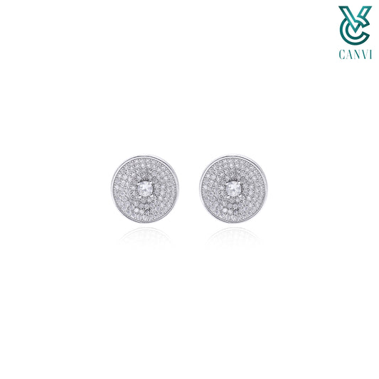 Zirconia Elegance Silver Cufflinks