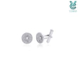 Zirconia Elegance Silver Cufflinks