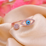 Evil Eye Rose Gold Ring