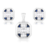 Stellar Sparkle CZ Pendant Set