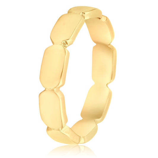 Gilded Chainlink Elegance Ring