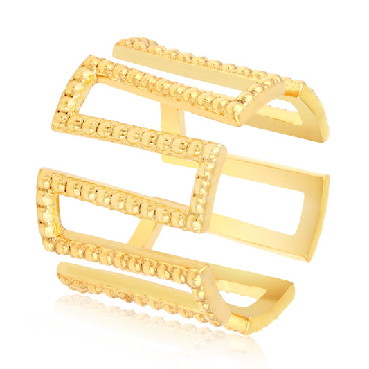 Radiant Thump Gold Plated Ring