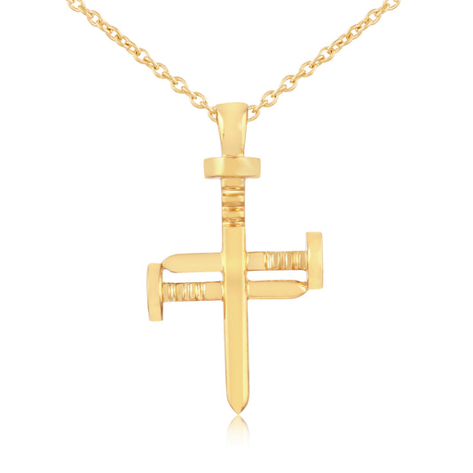 Radiant Cross Screw Pendant