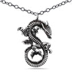 Mythical Guardian Oxidized Dragon Pendant