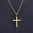 Radiant Aura Gold Cross Pendant