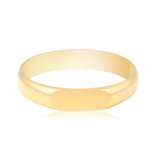 Golden Radiance Sterling Silver Ring