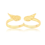Avian Elegance Gold Wing Ring