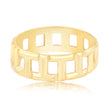 Edgy Gold plated Ring Band