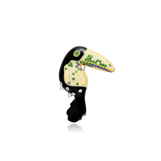 Unique Toucan Brooch