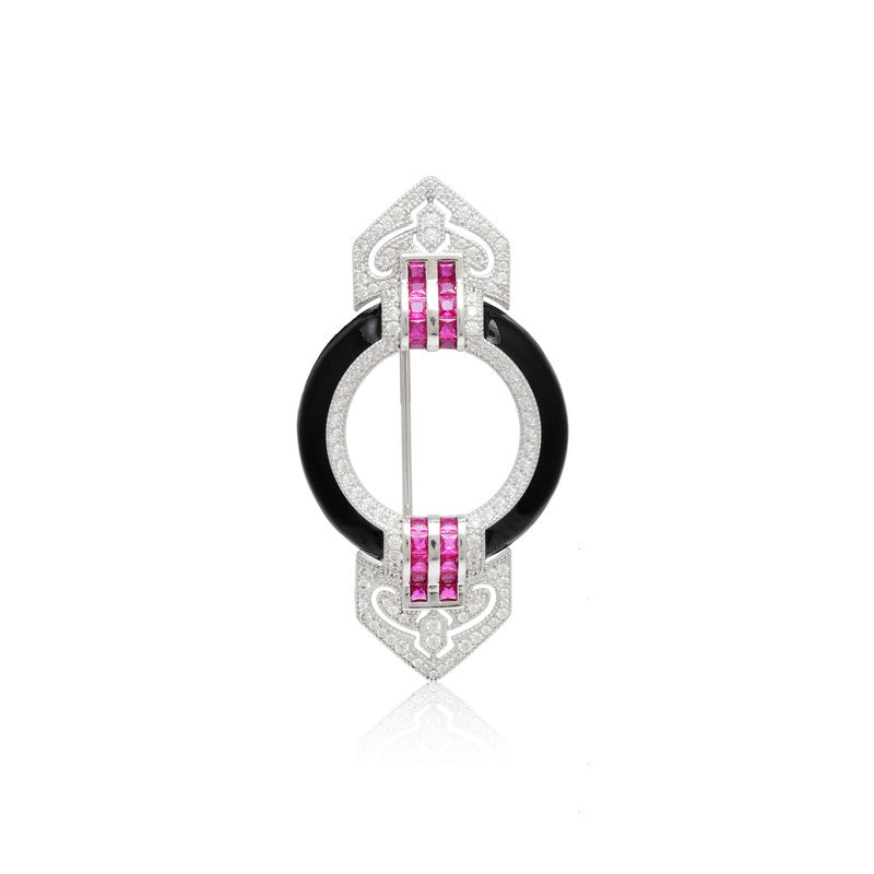 Art Deco Silver Brooch