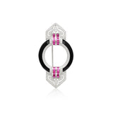 Art Deco Silver Brooch