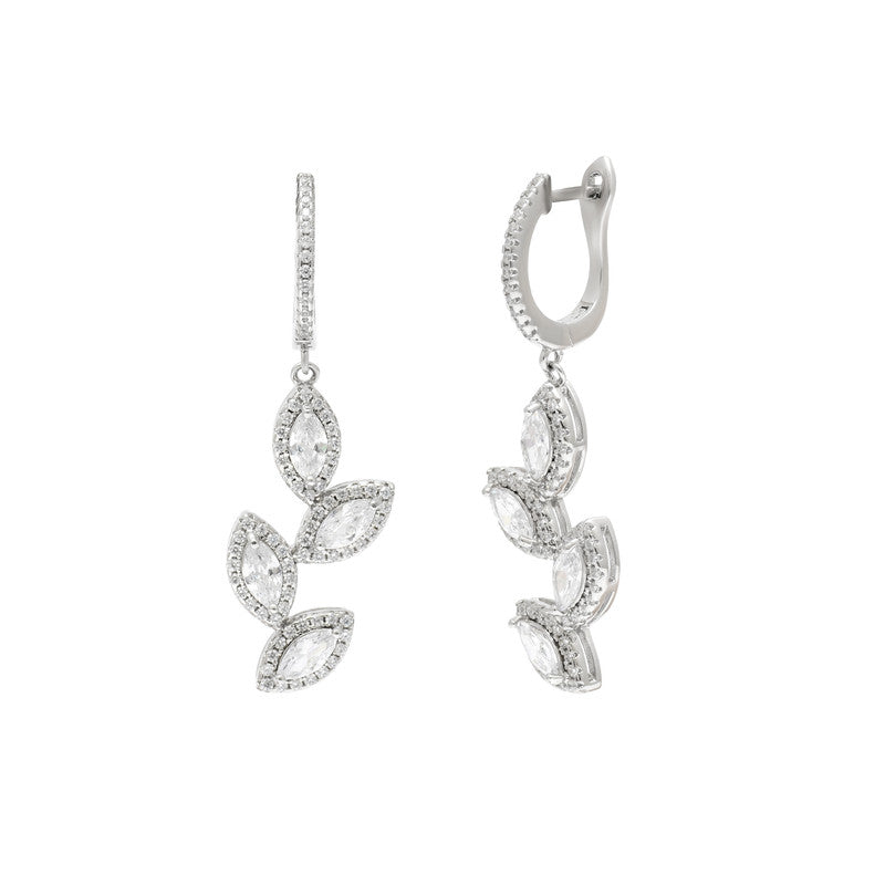 Silver Leaf Dangling earring