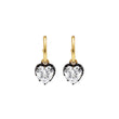 Golden Heart Drop Earring