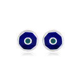 Silver Enamel Cufflink