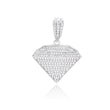 Silver Diamond Pendant