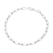 Silver clip chain bracelet