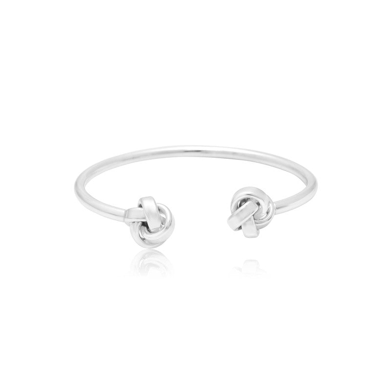 Silver Knot Cuff