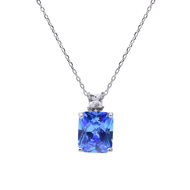 Blue diamond Chain pendant