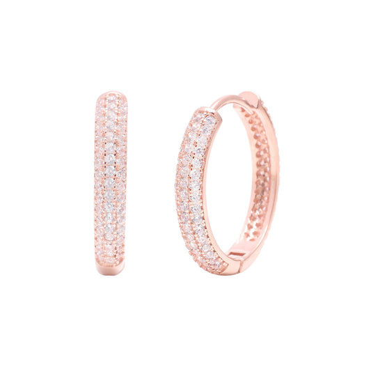 Rose Gold Hoop Earring