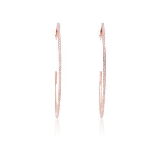 Rose Gold Hoops earring