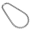 925 Sterling silver  studded cuban chain