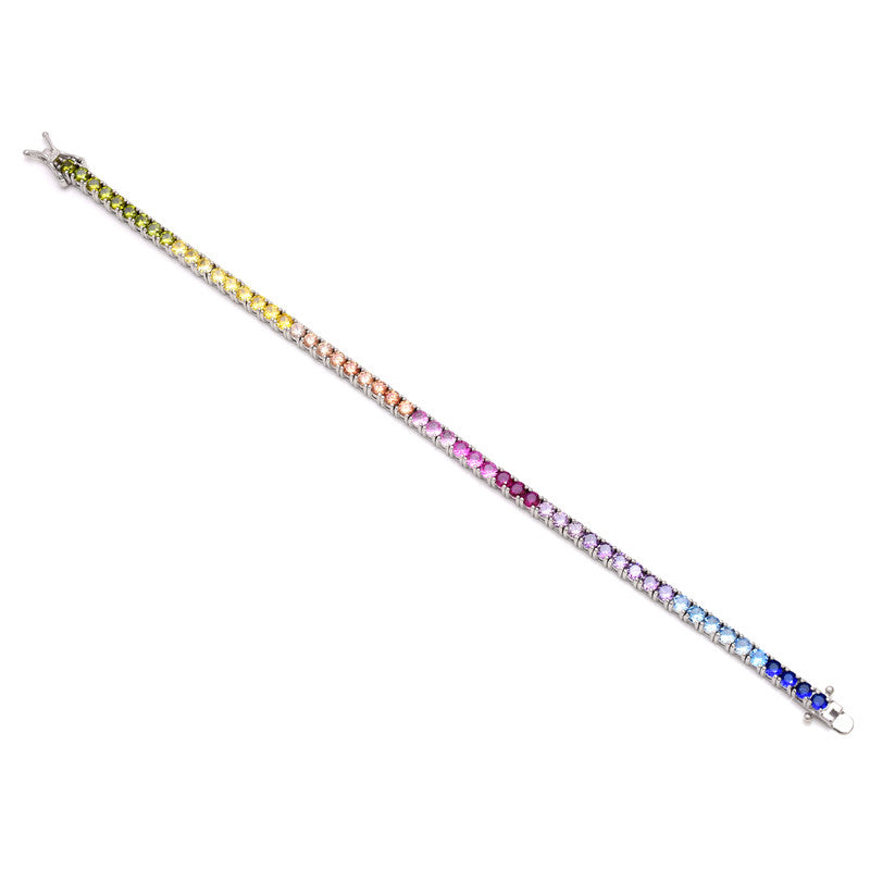 Multisapphire Tennis Bracelet