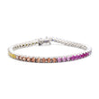 Multisapphire Tennis Bracelet