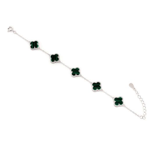 Silver Clover Bracelet