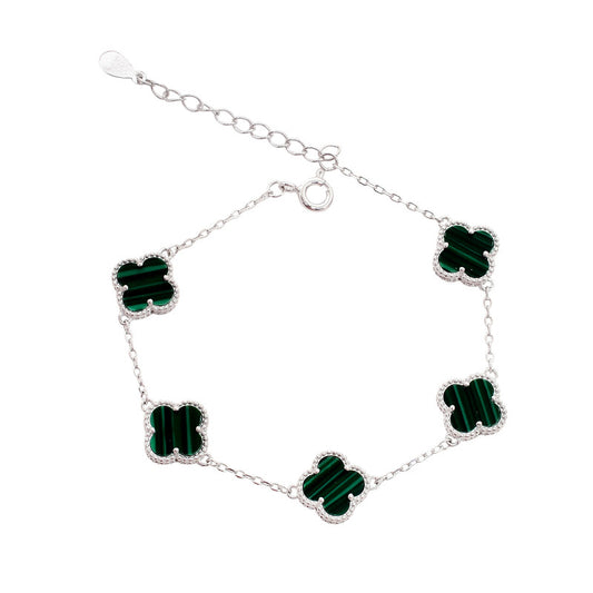 Silver Clover Bracelet