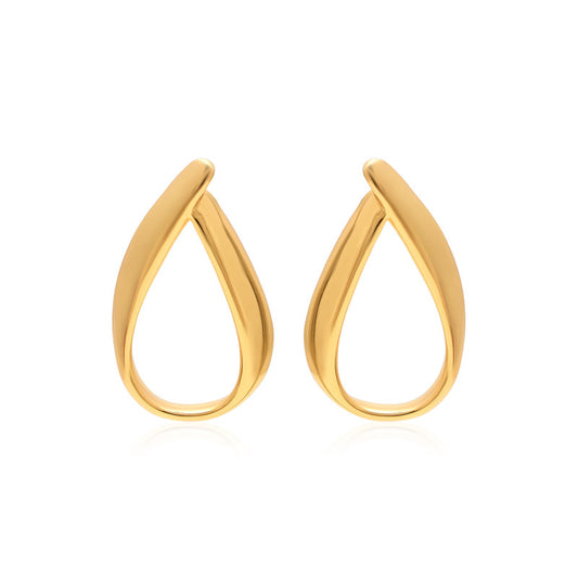 Twisted Gold Earrings