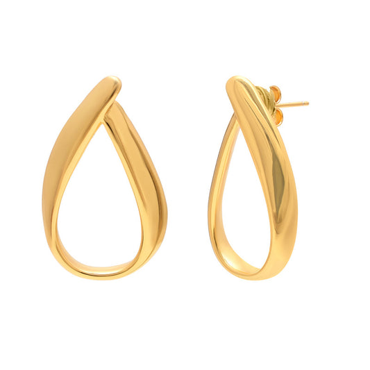 Twisted Gold Earrings