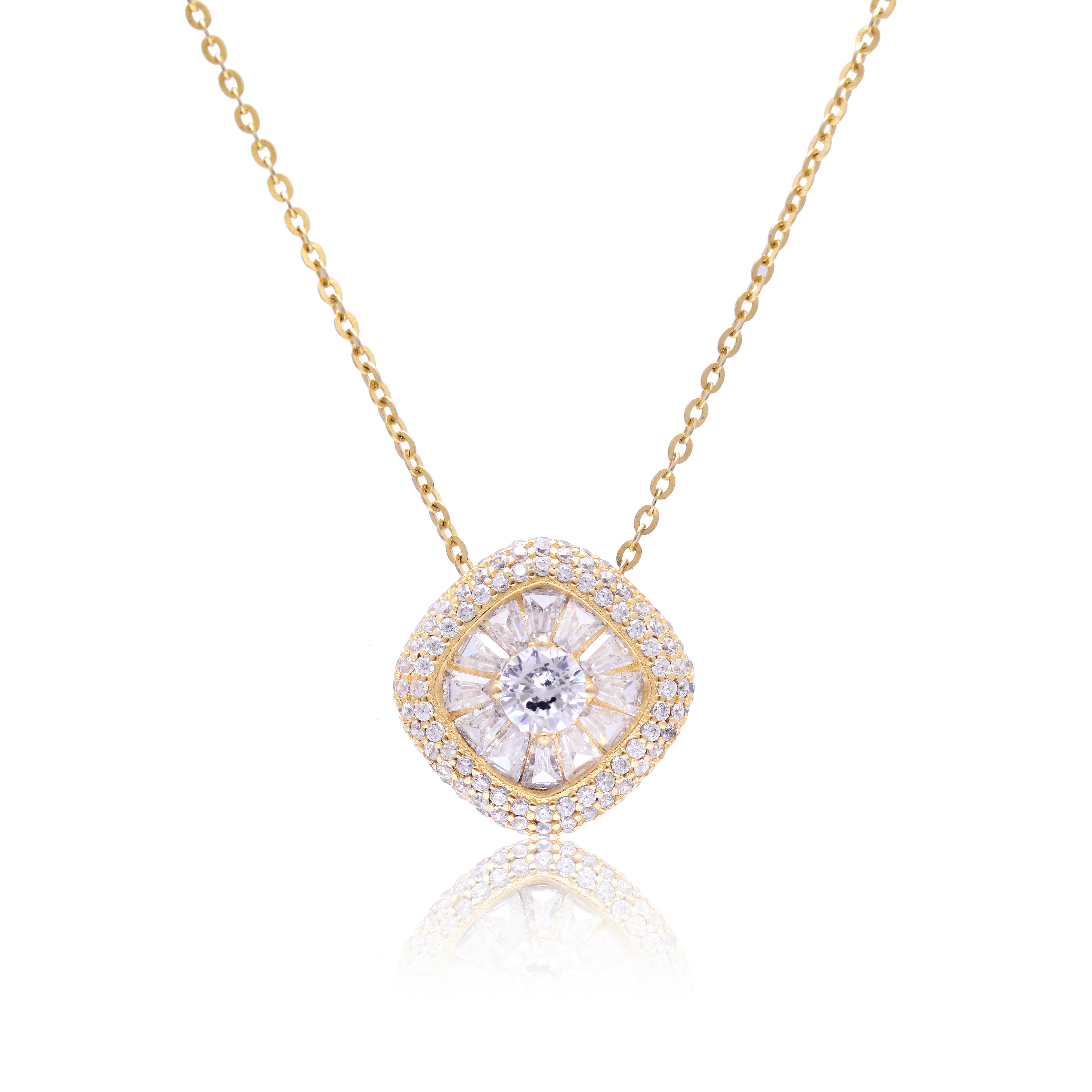 Vintage Inspired Pendant In 925 Sterling Silver