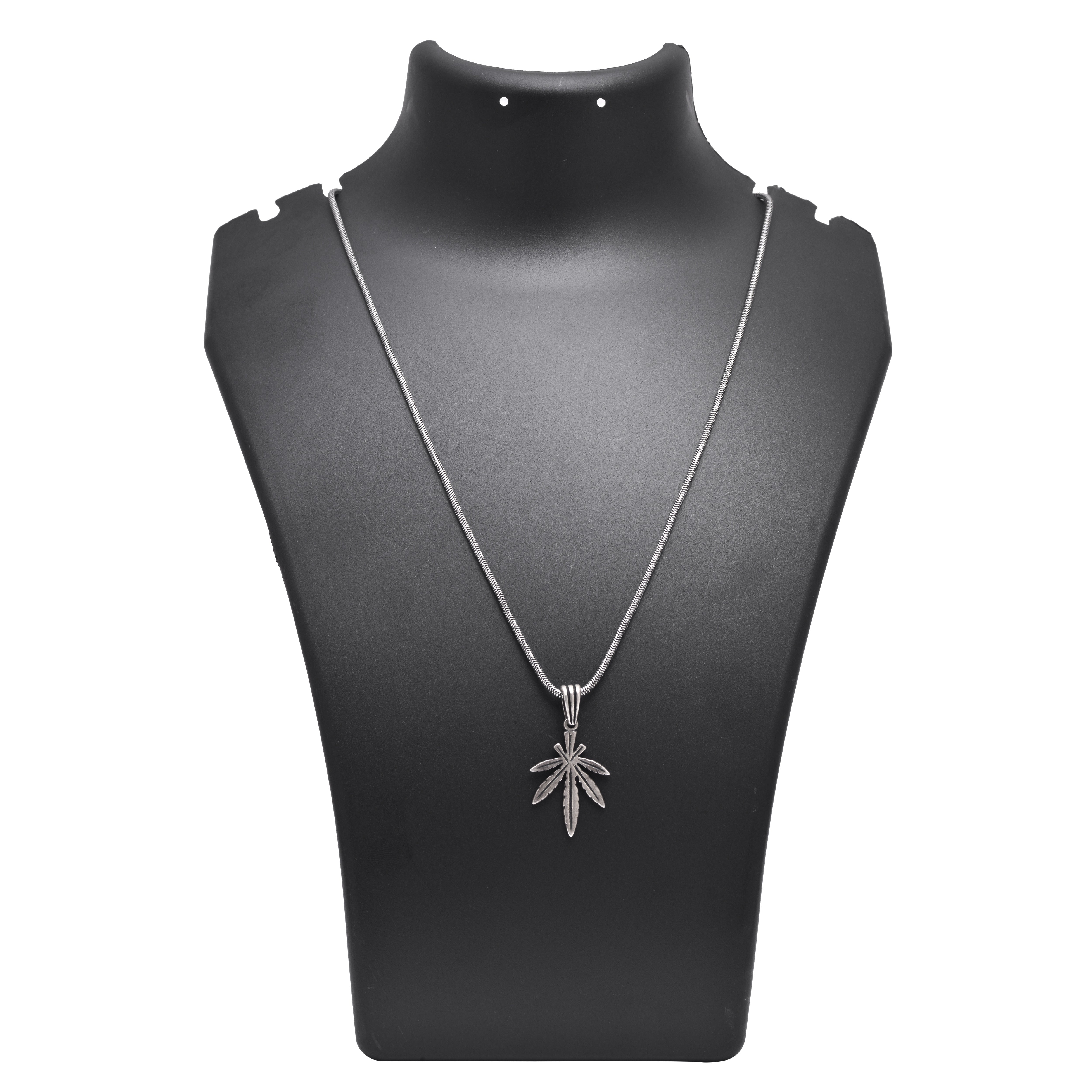 Cannabis leaf Pendant 925 Sterling Silver